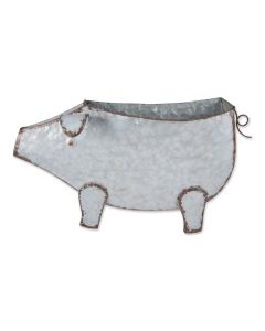 PIG GALVANIZED WALL PLANTER