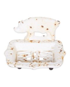PIG CAST IRON SOAP DISH