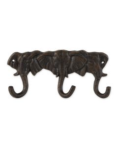 TRIPLE ELEPHANT WALL HOOK